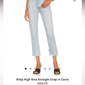 Agolde Riley High Rise Crop Jeans